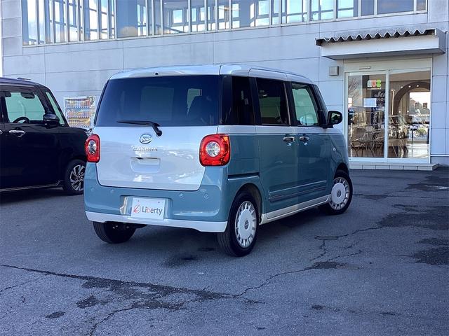 ムーヴキャンバス ストライプスG バックカメラ 両側電動スライドドア クリアランスソナー 衝突被害軽減システム オートライト スマートキー アイドリングストップ 電動格納ミラー シートヒーター CVT ESC エアコン(18枚目)