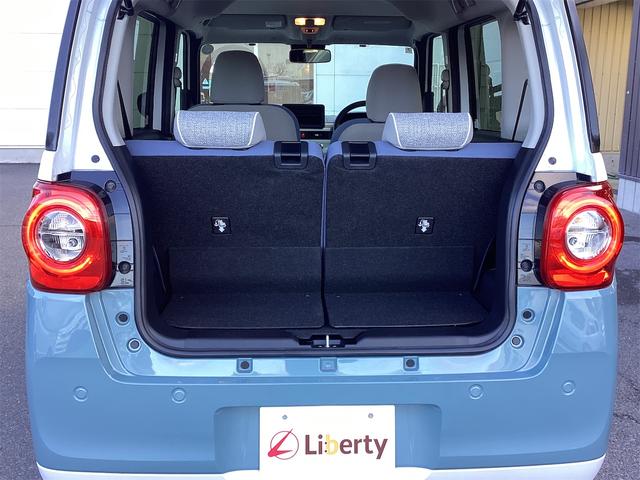 ムーヴキャンバス ストライプスG バックカメラ 両側電動スライドドア クリアランスソナー 衝突被害軽減システム オートライト スマートキー アイドリングストップ 電動格納ミラー シートヒーター CVT ESC エアコン(21枚目)