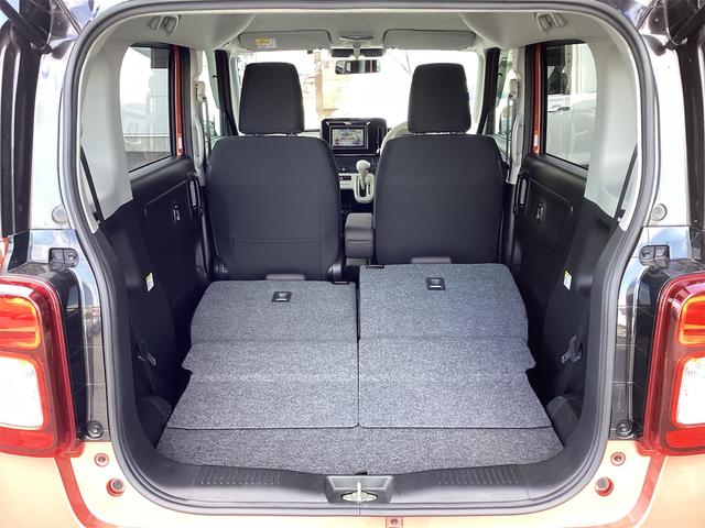 ワゴンＲスマイル ハイブリッドＳ　２トーンルーフパッケージ装着車　ＥＴＣ　バックカメラ　両側電動スライドドア　ナビ　ＴＶ　クリアランスソナー　レーンアシスト　衝突被害軽減システム　オートライト　スマートキー　アイドリングストップ　シートヒーター　ベンチシート　ＣＶＴ（26枚目）