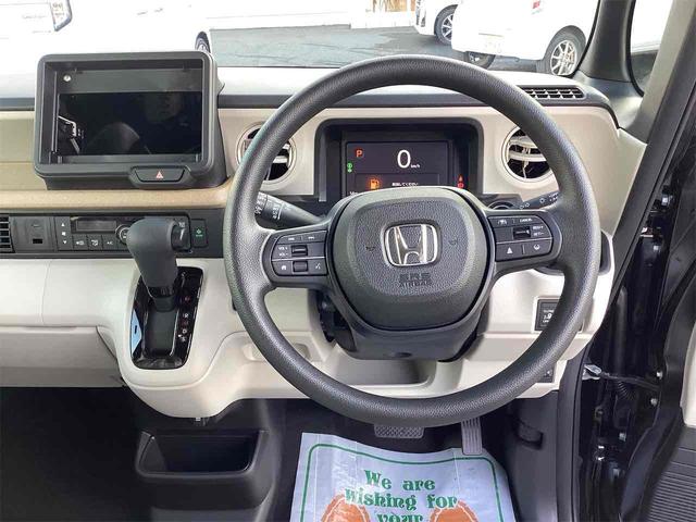 N-BOX ベースグレード バックカメラ 両側スライド・片側電動 オートクルーズコントロール 衝突被害軽減システム オートライト スマートキー アイドリングストップ 電動格納ミラー シートヒーター ベンチシート CVT ABS(5枚目)