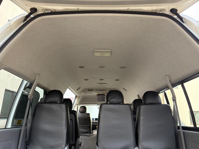 ハイエースワゴン グランドキャビン 実走行4万km台★修復歴無★パールII★パワースライドドア★10人乗り★ナビ★バックカメラ★フリップダウンモニター★レザー調シートカバー★オートステップ★ワイドスーパーロングハイルーフ★フルサイズ★(25枚目)