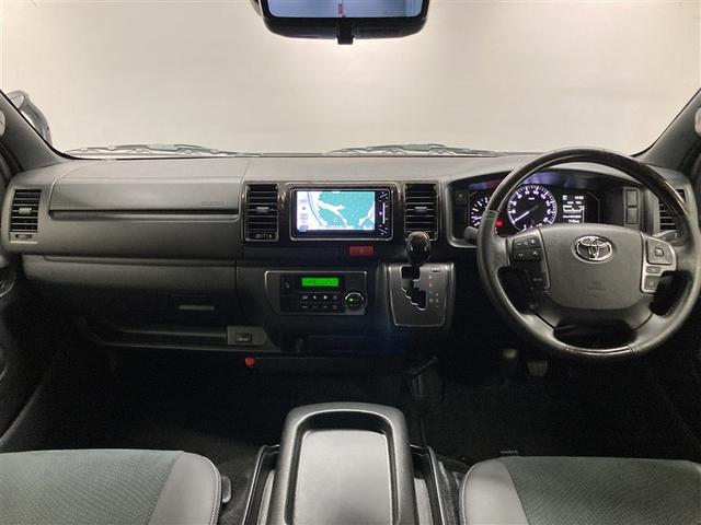 ハイエースバン スーパーＧＬ　ダークプライムＩＩ　４ＷＤ　フルセグ　メモリーナビ　ＤＶＤ再生　ミュージックプレイヤー接続可　バックカメラ　衝突被害軽減システム　ＥＴＣ　両側電動スライド　ＬＥＤヘッドランプ　ワンオーナー　ディーゼル（3枚目）
