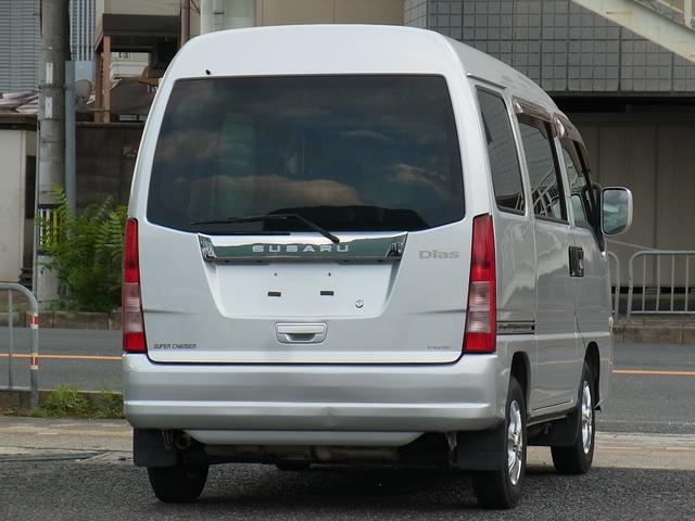 サンバーバン ディアス　スーパーチャージャー　ＥＴＣ　ルーフコンソール　タイミングベルト交換済　４ナンバー登録車　最終型（8枚目）