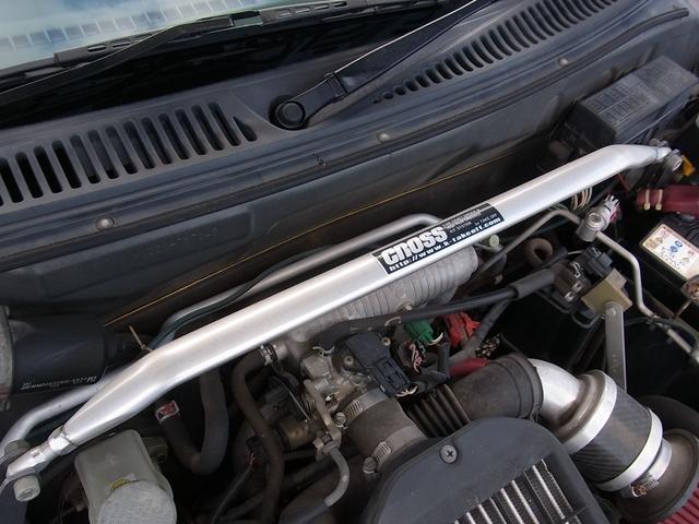 Keiワークス ベースグレード ターボ 5MT TEIN車高調 藤壺マフラー 前後タワーバー レカロシート BLITZ R-VIT 4輪ディスクブレーキ ETC タイミングチェーン(19枚目)