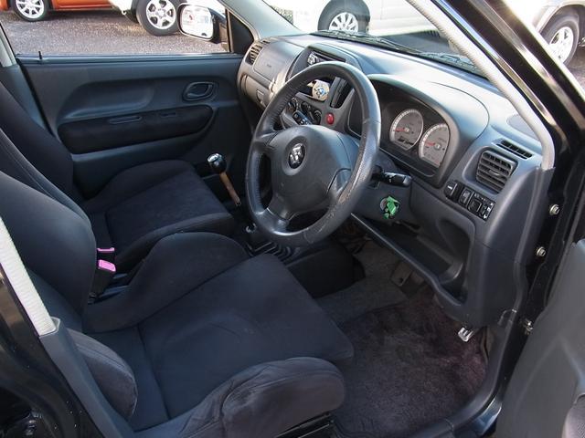 Keiワークス ベースグレード ターボ 5MT TEIN車高調 藤壺マフラー 前後タワーバー レカロシート BLITZ R-VIT 4輪ディスクブレーキ ETC タイミングチェーン(29枚目)