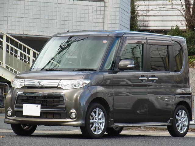 タント カスタムＸ　バックモニター付ナビＴＶ　ＥＴＣ　キセノン　左側電動スライドドア　スマートキー　タイミングチェーン（4枚目）