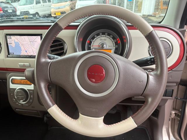 アルトラパン G 社外SDナビ DVD視聴可 フルセグ プッシュスタート ETC バックカメラ FRドラレコ HIDヘッドライト 純正レザーシートカバー(5枚目)