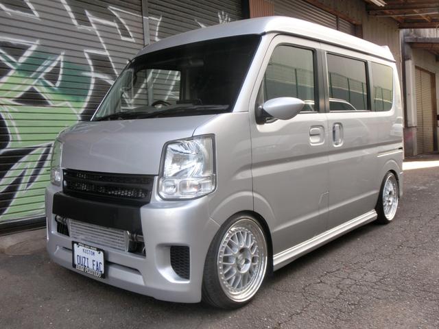 エブリイ ジョインターボ　オウジファクトリー足回りフル加工済み　ＷＯＲＫ１６インチ　ワンオフマフラー　クールスタイルバンパー　ワゴンルック　フローティングナビ　ＥＴＣ　バックカメラ（22枚目）