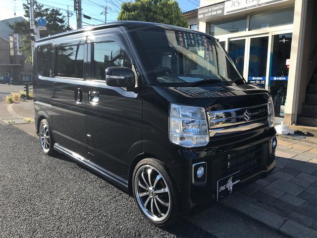 エブリイワゴン スズキ ｐｚターボスペシャル 純正ナビフルセグｔｖ 車高調 新品フロアマット 新品シートカバー 社外アルミホイール 両側電動スライドドア オートステップ ｅｔｃ スマートキー プッシュスタート 京都府 ｐｚターボスペシャル 純正ナビフルセグｔｖ 車