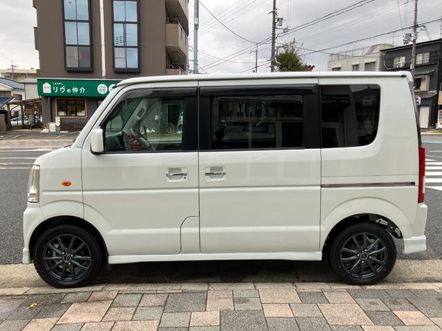エブリイワゴン ＰＺターボ　ＨＤＤナビ　ＴＶ　ＤＶＤ再生　片側パワースライドドア　ＥＴＣ　フォグライト　キーレス　シートカバー　電動格納ミラー　オートエアコン　Ｗエアバック（8枚目）