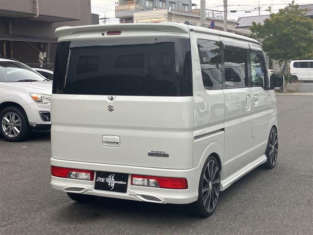 エブリイワゴン PZターボ ナビフルセグTV ローダウン 片側電動スライドドア ETC シートカバー ドライブレコーダー 社外アルミホイール スマートキー プッシュ式エンジンスタート(9枚目)