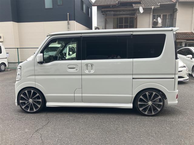 エブリイワゴン PZターボ ナビフルセグTV ローダウン 片側電動スライドドア ETC シートカバー ドライブレコーダー 社外アルミホイール スマートキー プッシュ式エンジンスタート(12枚目)