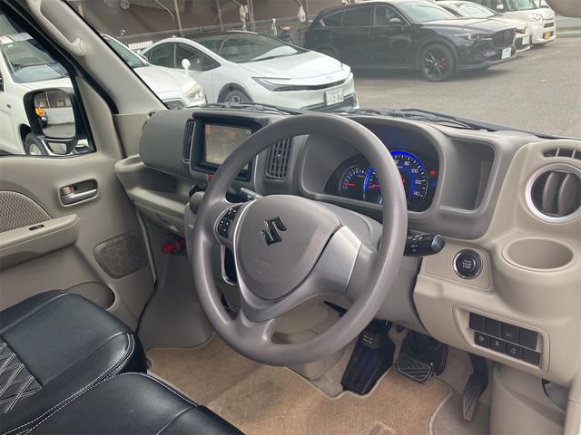 エブリイワゴン PZターボ ナビフルセグTV ローダウン 片側電動スライドドア ETC シートカバー ドライブレコーダー 社外アルミホイール スマートキー プッシュ式エンジンスタート(29枚目)