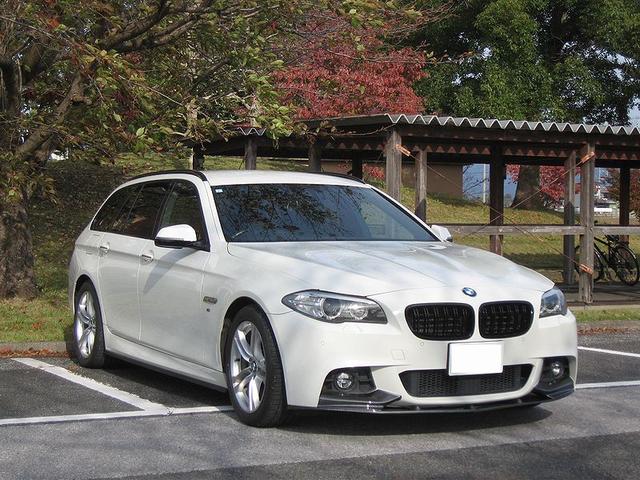 5シリーズ 523dツーリング Mスポーツ 無事故車 ナビ TV カラーバックカメラ パドルシフト フロントパワーシート ETC パワーバッドア アイドルストップ Mスポーツ18icアルミ キーフリー HIDヘッドライト フォグランプ(3枚目)
