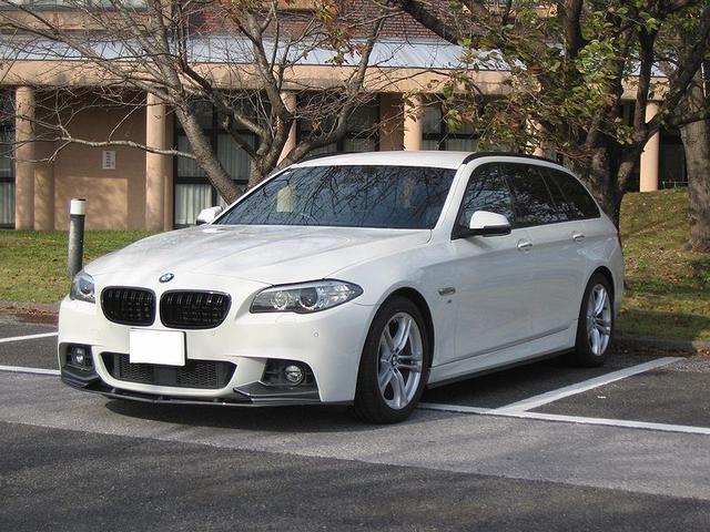 5シリーズ 523dツーリング Mスポーツ 無事故車 ナビ TV カラーバックカメラ パドルシフト フロントパワーシート ETC パワーバッドア アイドルストップ Mスポーツ18icアルミ キーフリー HIDヘッドライト フォグランプ(4枚目)