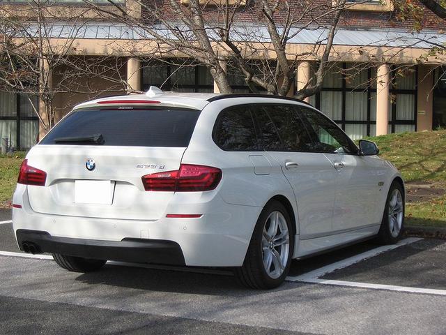 5シリーズ 523dツーリング Mスポーツ 無事故車 ナビ TV カラーバックカメラ パドルシフト フロントパワーシート ETC パワーバッドア アイドルストップ Mスポーツ18icアルミ キーフリー HIDヘッドライト フォグランプ(5枚目)