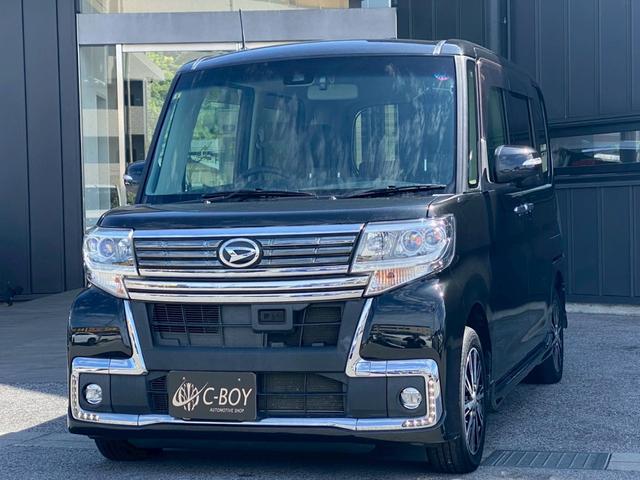 タント カスタムＸ　トップエディションＳＡＩＩ　オーディオレス　バックカメラ　ステアリングスイッチ　ドラレコ　片側電動スライドドア　プッシュスタート　サンシェード　スマートアシスト付き　ハーフレザーシート（5枚目）