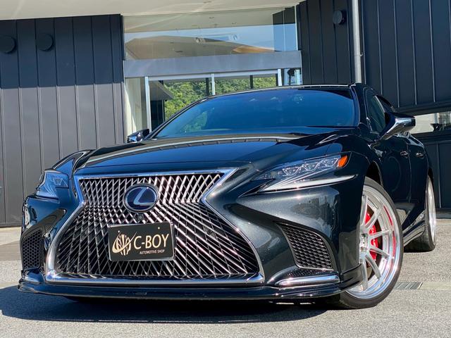 ＬＳ ＬＳ５００ｈ　バージョンＬ　マークレビンソン　サンルーフ　黒革パワーシート　シートエアコン　デジタルインナーミラー　パノラミックビューモニター　パドルシフト　プリクラッシュセーフティ　レーダークルーズコントロール　社外エアロ（7枚目）