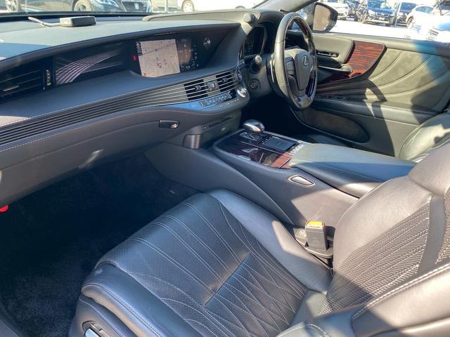 ＬＳ ＬＳ５００ｈ　バージョンＬ　マークレビンソン　サンルーフ　黒革パワーシート　シートエアコン　デジタルインナーミラー　パノラミックビューモニター　パドルシフト　プリクラッシュセーフティ　レーダークルーズコントロール　社外エアロ（38枚目）