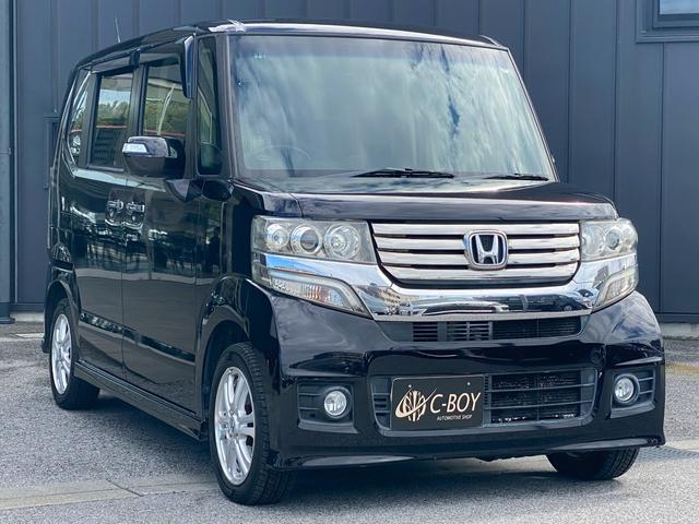Ｎ－ＢＯＸカスタム Ｇ・Ｌパッケージ　ストラーダＳＤナビ　フルセグ地デジＴＶ　ブルートゥース　ＥＴＣ車載器　ステアリングリモコン　左側パワースライドドア　スマートキー＆プッシュスタート　ディスチャージヘッドライト　フォグランプ（7枚目）