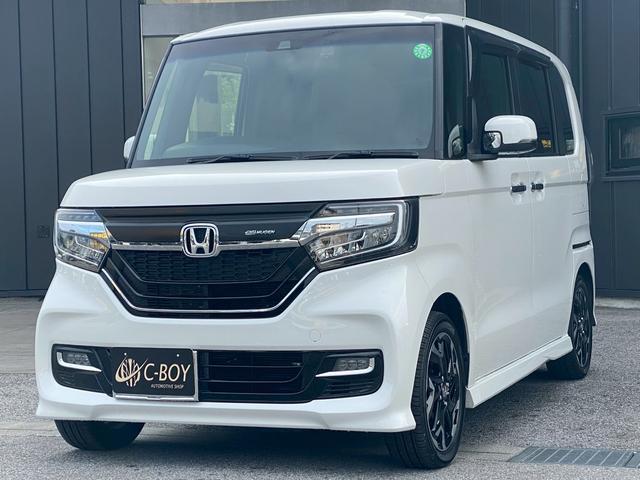N-BOXカスタム G・Lターボホンダセンシング 純正8インチSDナビ フルセグ地デジTV ブルートゥース バックカメラ ビルトインETC 両側パワースライドドア ホンダセンシング レーダークルーズコントロール パドルシフト 純正ドラレコ(ナビ連動)(5枚目)