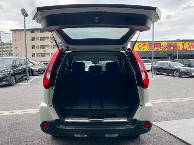 エクストレイル 20X 純正7インチナビ ブルートゥース 4WD シートヒーター リアシートヒーター 社外16インチアルミ バックカメラ ビルトインETC カーボンシート 革巻きステアリング シートリフター ルーフレール(13枚目)