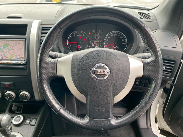 エクストレイル 20X 純正7インチナビ ブルートゥース 4WD シートヒーター リアシートヒーター 社外16インチアルミ バックカメラ ビルトインETC カーボンシート 革巻きステアリング シートリフター ルーフレール(24枚目)