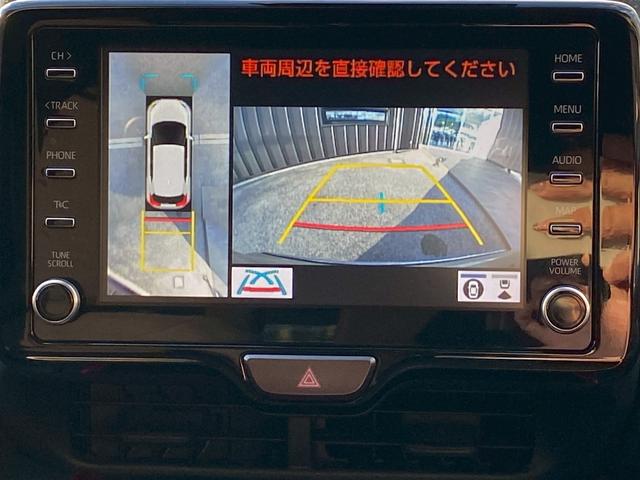 ヤリスクロス ハイブリッドＧ　純正ディスプレイ　ブルートゥース　パノラマモニター　ビルトインＥＴＣ　クルーズコントロール　ステアリングスイッチ　２トーンカラー　革巻きステアリング　オートハイビーム　トヨタセーフティセンス（19枚目）