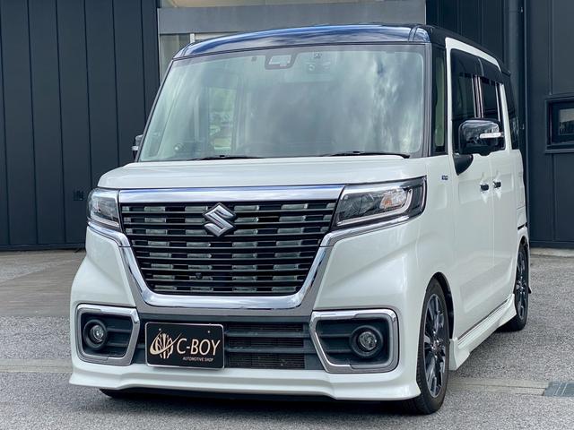 スペーシアカスタム ハイブリッドXSターボ アルパイン8インチナビ フルセグTV バックカメラ パノラマモニター ETC ブルートゥース ドライブレコーダー パドルシフト クルーズコントロール 両側パワースライドドア 社外スピーカー(5枚目)