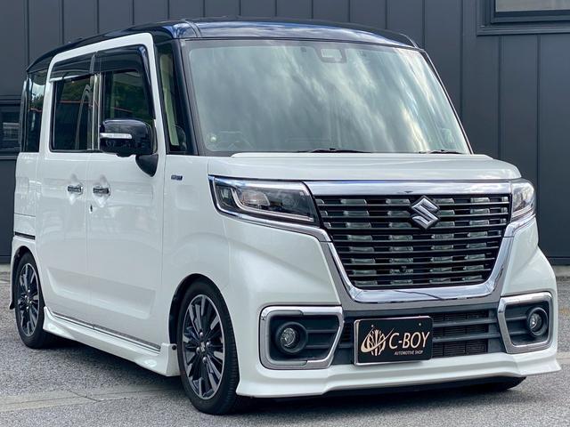 スペーシアカスタム ハイブリッドXSターボ アルパイン8インチナビ フルセグTV バックカメラ パノラマモニター ETC ブルートゥース ドライブレコーダー パドルシフト クルーズコントロール 両側パワースライドドア 社外スピーカー(7枚目)