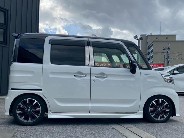 スペーシアカスタム ハイブリッドXSターボ アルパイン8インチナビ フルセグTV バックカメラ パノラマモニター ETC ブルートゥース ドライブレコーダー パドルシフト クルーズコントロール 両側パワースライドドア 社外スピーカー(8枚目)