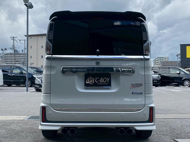 スペーシアカスタム ハイブリッドXSターボ アルパイン8インチナビ フルセグTV バックカメラ パノラマモニター ETC ブルートゥース ドライブレコーダー パドルシフト クルーズコントロール 両側パワースライドドア 社外スピーカー(10枚目)