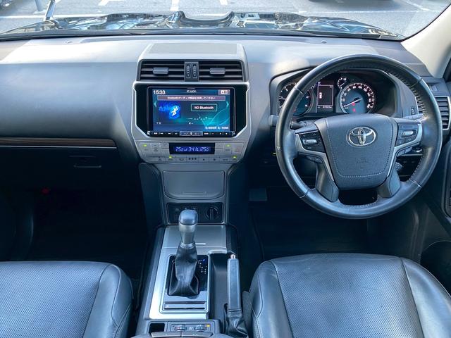ランドクルーザープラド TX Lパッケージ 4WD アルパイン9インチナビ バックカメラ ブルートゥース サンルーフ パワーシート 寒冷地仕様 ルーフレール モデリスタエアロ OP19インチアルミ ドラレコ クルーズコントロール(17枚目)