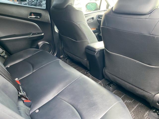 プリウス Sツーリングセレクション 純正9インチナビ ブルートゥース ビルトインETC ステアリングリモコン 合皮シート 社外18インチアルミ フルセグTV バックカメラ シートヒーター クルーズコントロール 革巻きステアリング(37枚目)