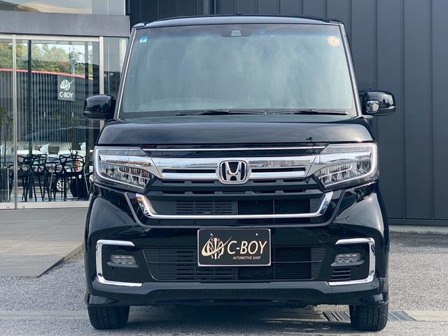 N-BOXカスタム L ワンオーナー ギャザスメモリーナビ フルセグ地デジTV ブルートゥース バックカメラ ETC車載器 前席シートヒーター 両側パワースライドドア スライドドアサンシェード ホンダセンシング USB電源(6枚目)