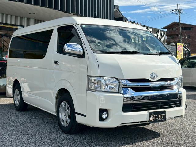 ハイエースワゴン GL 純正SDナビ ワンセグTV ブルートゥース バックカメラ AC100V電源 左側パワースライドドア ステアリングリモコン ドライブレコーダー プリクラッシュ オートエアコン リアクーラー&リアヒーター(7枚目)