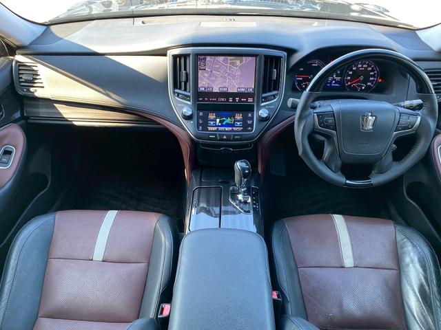 クラウンハイブリッド アスリートS ブラックスタイル 純正HDDマルチ フルセグ地デジTV ブルートゥース タッチパネルオートエアコン 本革シート&シートエアコン パワーシート クルーズコントロール クリアランスソナー 社外コンビハンドル バックカメラ(16枚目)