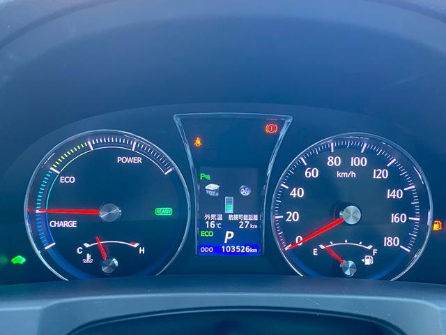 クラウンハイブリッド アスリートS ブラックスタイル 純正HDDマルチ フルセグ地デジTV ブルートゥース タッチパネルオートエアコン 本革シート&シートエアコン パワーシート クルーズコントロール クリアランスソナー 社外コンビハンドル バックカメラ(18枚目)