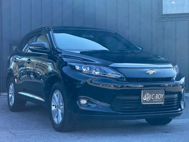 ハリアーハイブリッド エレガンス メーカーOPSDナビ フルセグ地デジTV ブルートゥース ブルーレイ再生 黒革パワーシート シートヒーター ビルトインETC バックカメラ USB&AUX入力 LEDルームランプ 4WD(7枚目)