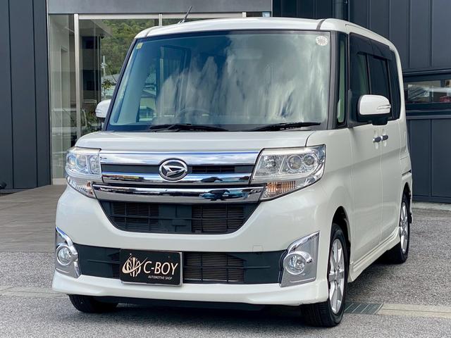 タント カスタムX AUX接続可 片側パワースライドドア フォグランプ プッシュスタート 純正CDオーディオ エコアイドル オートライト サンシェード 電格ミラー(5枚目)