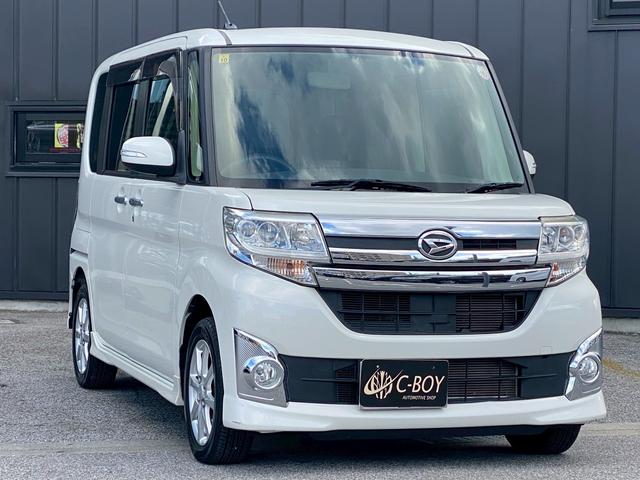 タント カスタムX AUX接続可 片側パワースライドドア フォグランプ プッシュスタート 純正CDオーディオ エコアイドル オートライト サンシェード 電格ミラー(7枚目)