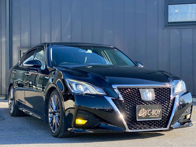 クラウンハイブリッド アスリートＳ　純正ＳＤマルチ　黒革パワーシート　シートエアコン　フルセグ地デジＴＶ　ブルートゥース　ブルーレイ再生　プリクラッシュセーフティ　レーダークルーズコントロール　ビルトインＥＴＣ　バックカメラ（7枚目）