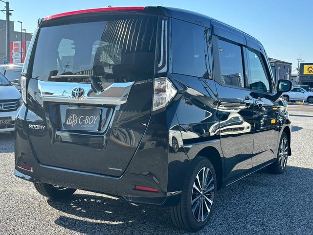 ルーミー カスタムＧ－Ｔ　ユーザー買取車　ワンオーナー車　純正９インチナビ　ブルートゥース　フルセグＴＶ　ビルトインＥＴＣ　両側パワースライドドア　サンシェード　クルーズコントロール　革巻きステアリング　ＵＳＢ端子（9枚目）