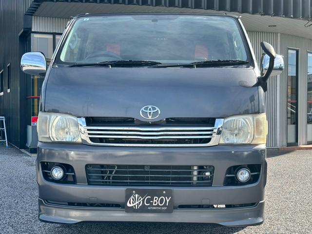 ハイエースバン ロングスーパーＧＬ　純正７インチナビ　バックカメラ　ＤＶＤ再生可　社外シートカバー　フルセグＴＶ　ＥＴＣ　ＡＣ１００Ｖ　フロアカーペット　社外エアロ（6枚目）