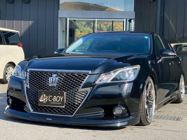 クラウン アスリートＳ　純正ナビ　フルセグＴＶ　ＴＶキット　ビルトインＥＴＣ　クルーズコントロール　車高調　モデリスタフロント・リア・エアロ　バックカメラ　ブルートゥース　パドルシフト　サンルーフ　パワーシート（5枚目）