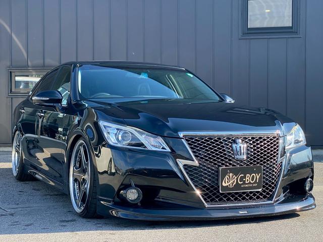 クラウン アスリートＳ　純正ナビ　フルセグＴＶ　ＴＶキット　ビルトインＥＴＣ　クルーズコントロール　車高調　モデリスタフロント・リア・エアロ　バックカメラ　ブルートゥース　パドルシフト　サンルーフ　パワーシート（7枚目）
