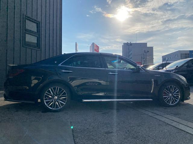 クラウンハイブリッド アスリートＳ　純正ナビ　フルセグＴＶ　ミラー型ドラレコ　ビルトインＥＴＣ　サンルーフ　バックカメラ　ブルートゥース　社外サイドカメラ　クルーズコントロール　パワーシート　４本出しマフラー（8枚目）