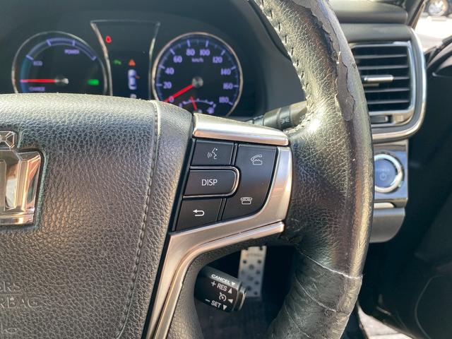 クラウンハイブリッド アスリートＳ　純正ナビ　フルセグＴＶ　ミラー型ドラレコ　ビルトインＥＴＣ　サンルーフ　バックカメラ　ブルートゥース　社外サイドカメラ　クルーズコントロール　パワーシート　４本出しマフラー（26枚目）