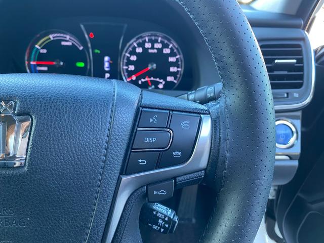 クラウンハイブリッド アスリートＳ　プリクラッシュセーフティ　レーダークルーズコントロール　クリアランスソナー　パワーシート　シートヒーター　ステアリングヒーター　ステアリモコン　ＵＳＢ入力　ビルトインＥＴＣ　ディスチャージヘッドライト（24枚目）