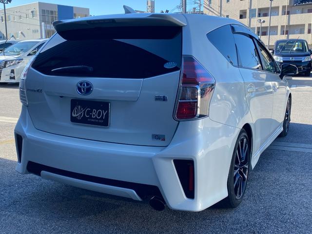 プリウスアルファ Ｓツーリングセレクション・Ｇ’ｓ　純正８インチＳＤナビ　フルセグ地デジＴＶ　ブルートゥース　ビルトインＥＴＣ　バックカメラ　ハーフレザーシート　革巻ハンドル　ＬＥＤヘッドライト　前後フォグランプ　ミラー型ドライブレコーダー（9枚目）